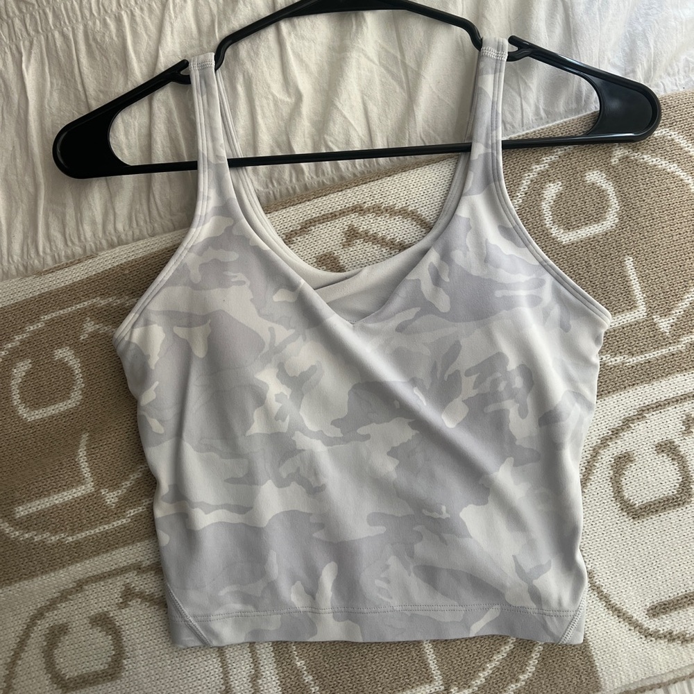 White Camouflage Lululemon Align Tank